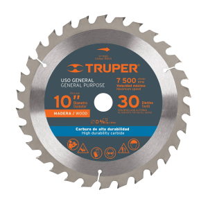 TRUPER Disco p/sierra madera 10" 40 dientes