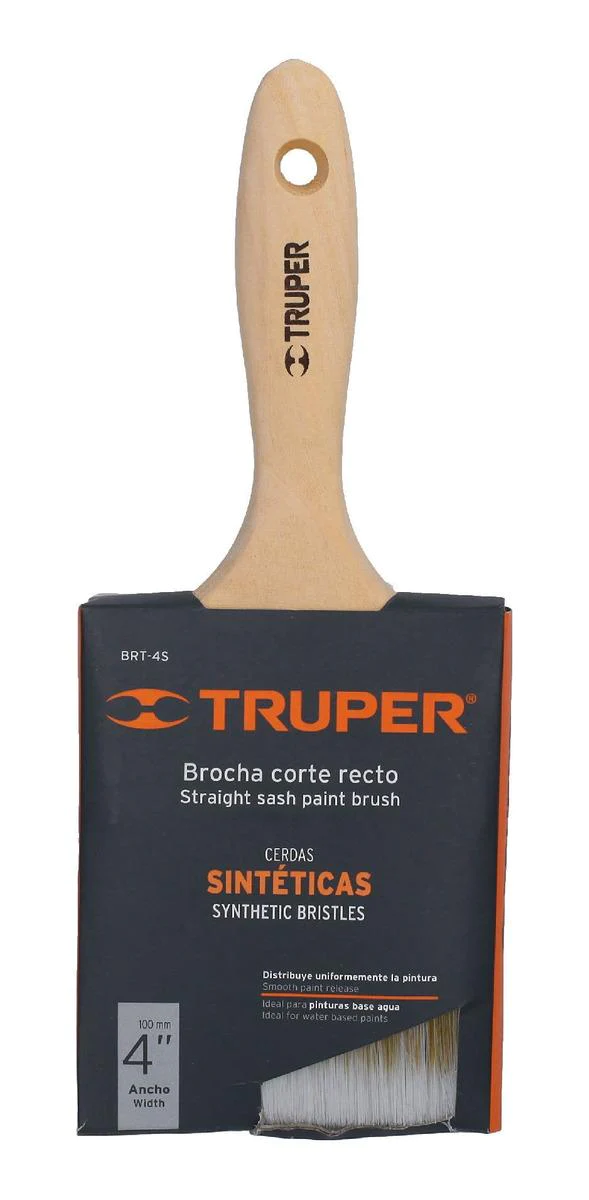 TRUPER Brocha Cerda Sintética 4"
